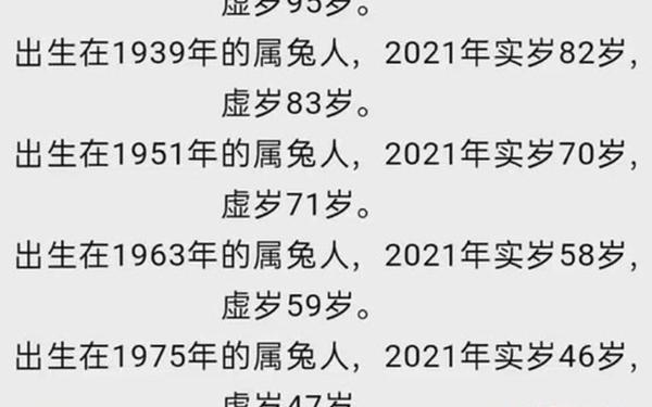 属兔的今年多大几岁 属兔的今年多大几岁