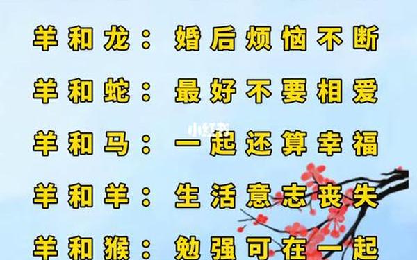属羊和什么生肖相冲—羊的仇人是什么生肖 属羊和什么生肖相冲—羊的仇人是什么生肖