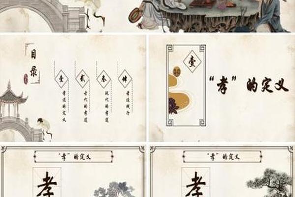 孝文化ppt(孝道ppt模板)