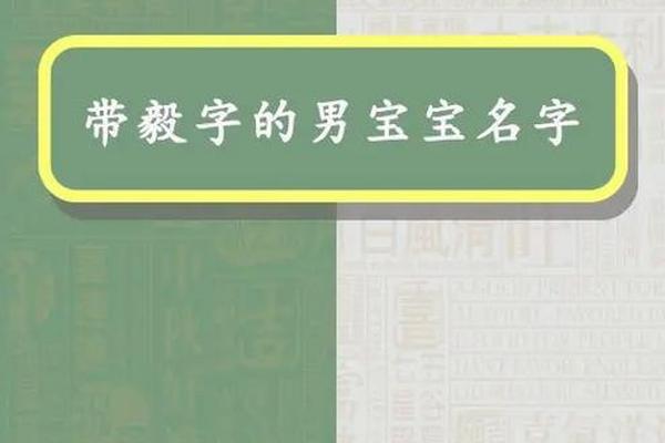 毅姓名来源