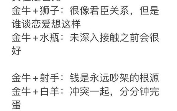 金牛座和什么星座最配对指数-金牛座和什么星座比较配
