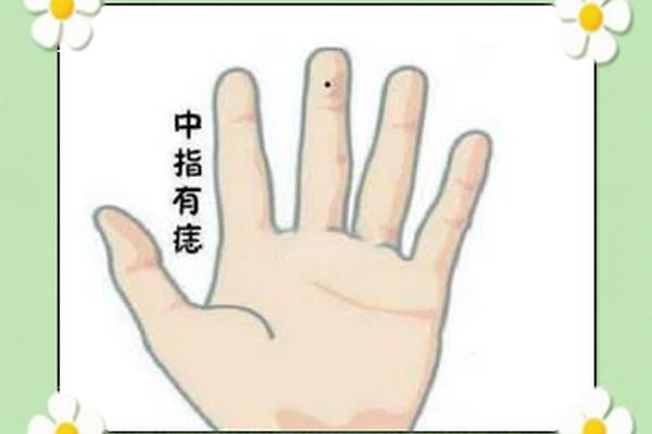 中指有痣的桃花相(中指突然长痣代表什么)