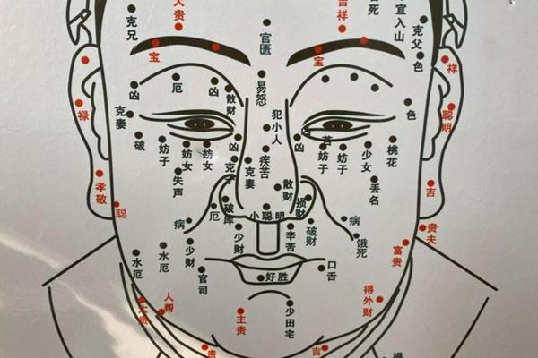 人脸痣相解说图—人脸有痣图片解说