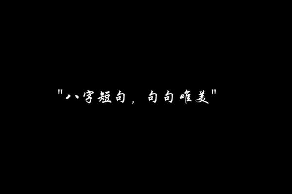 伤感八字短句