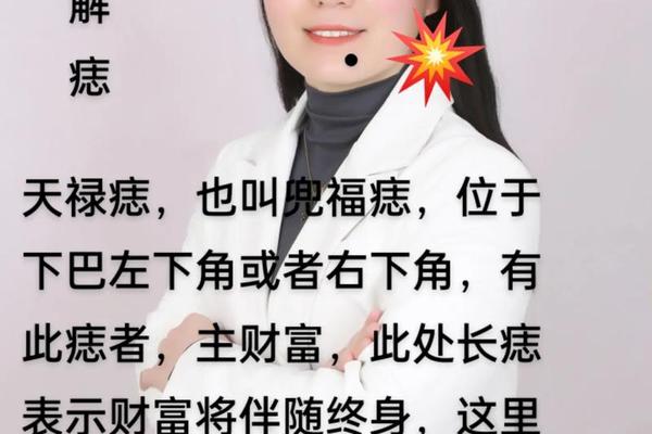 下巴下面有痣的女生痣相—下巴有痣图解