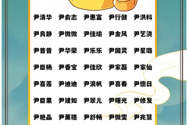 尹氏姓名四字姓名女孩