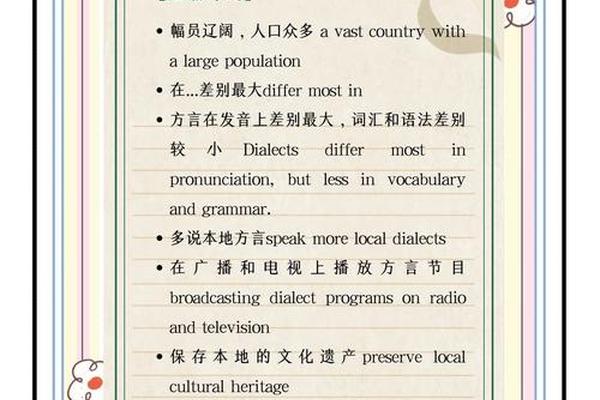 方言文化英语,方言转换器在线翻译