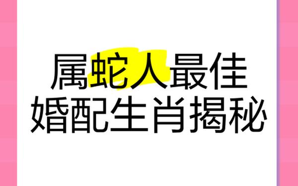 属蛇男的最佳婚配 属蛇男的最佳婚配