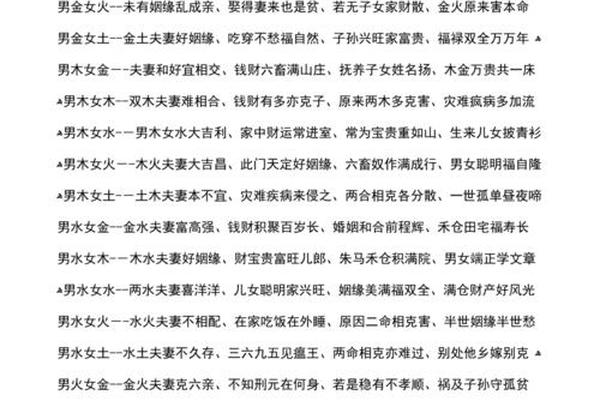 古老八字婚配很准