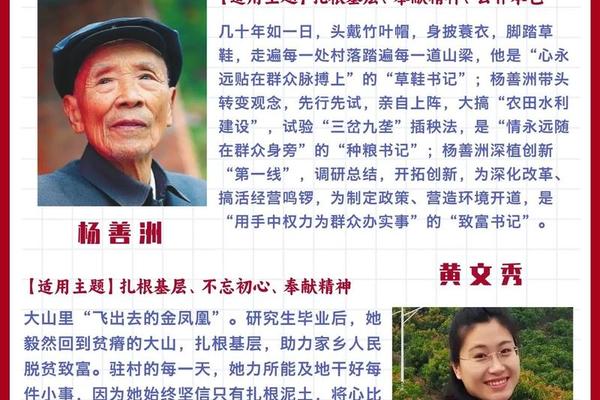 乡土文化素材人物事迹-乡土文化名人典型事例