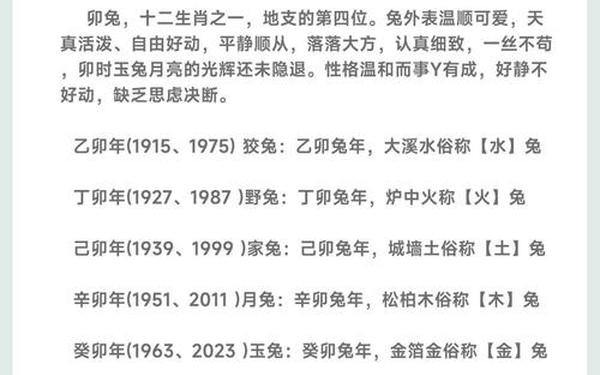 1975年属兔性格和脾气怎么样 1975年属兔性格和脾气怎么样