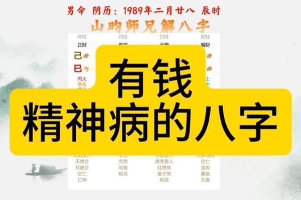 精神病八字