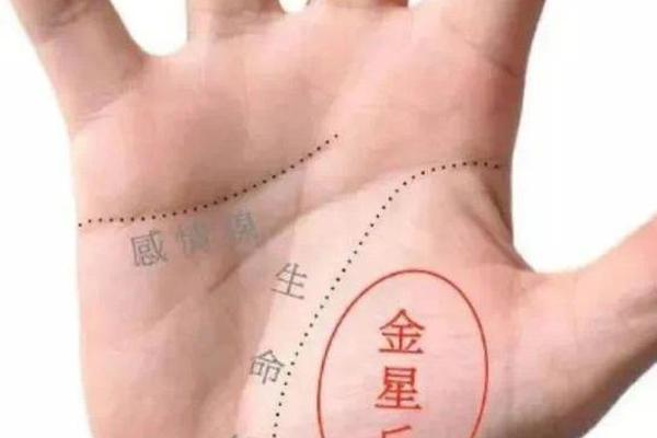 掌相金星丘有痣、左手金星丘位置有痣