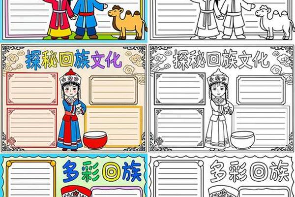 传统民族文化手抄报模板-民族文化手抄报又简单