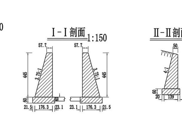 八字墙计算公式