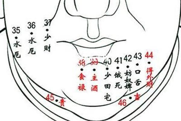 腮骨痣相的象征;腮上的痣图解
