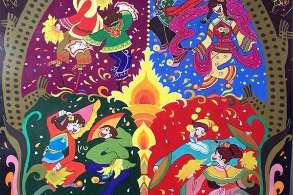 传统民间艺术绘画作品(传统民间美术作品)