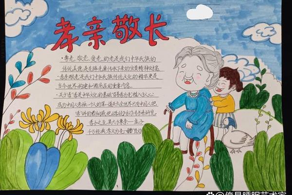 孝德文化手抄报内容-以孝为主题的手抄报内容