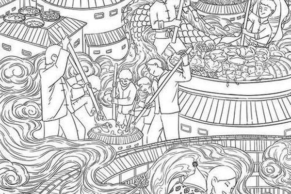 关于岭南文化的笔画,岭南文化简笔画