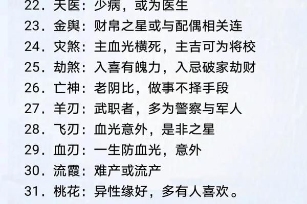 八字中的神煞