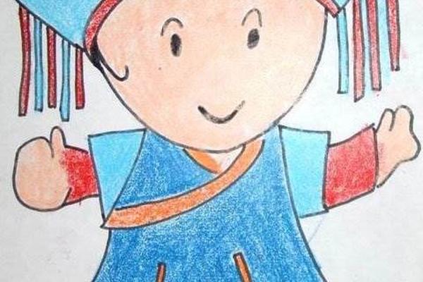 传统民族文化绘画简单(壮族) 民族文化绘画简单