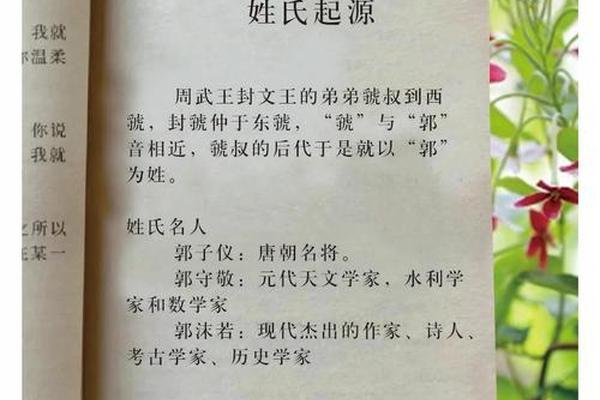 郭姓名字由来