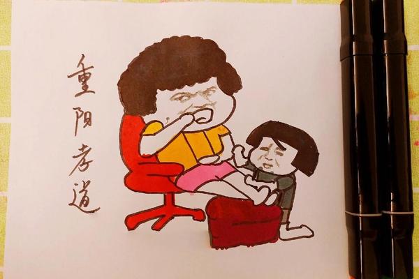 孝善文化之童画孝心主题绘画 以孝心为主题的绘画