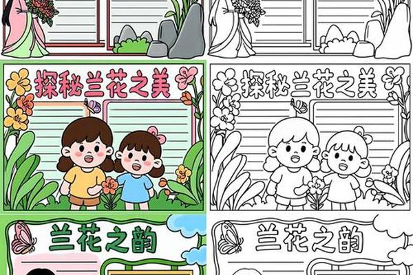 以兰文化为主题的手抄报-兰文化手抄报