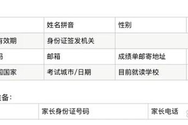 雅思考试姓名拼音