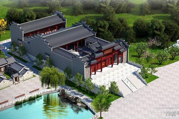 宗祠文化建设、现代宗祠建筑效果图