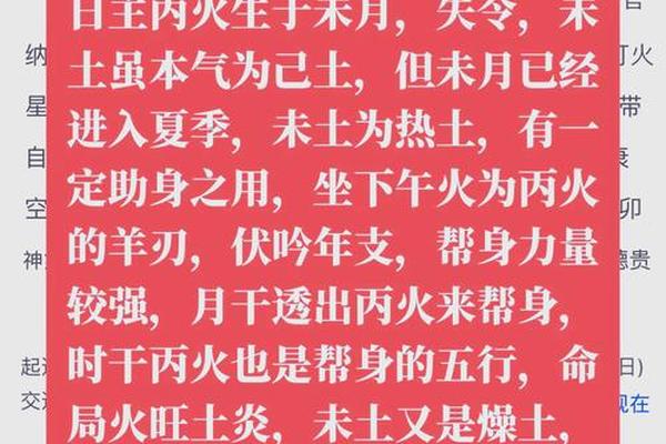 丙火八字