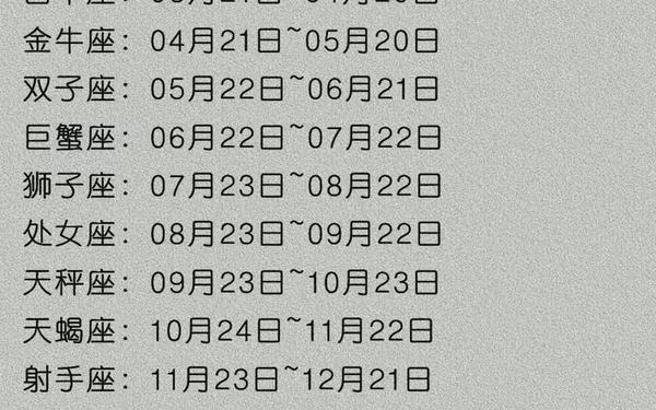 星座变更时间是几几年(星座日期) 星座变更时间是几几年(星座日期)
