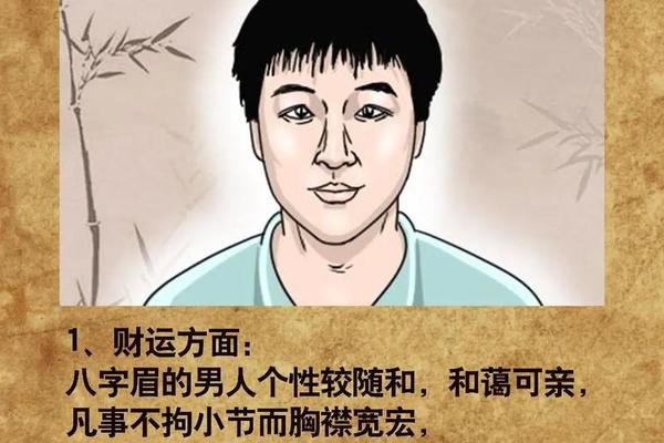 八字眉 面相