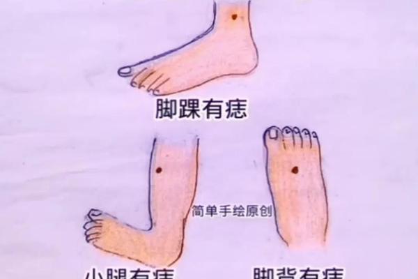 腿上有痣相 腿痣相图解大全