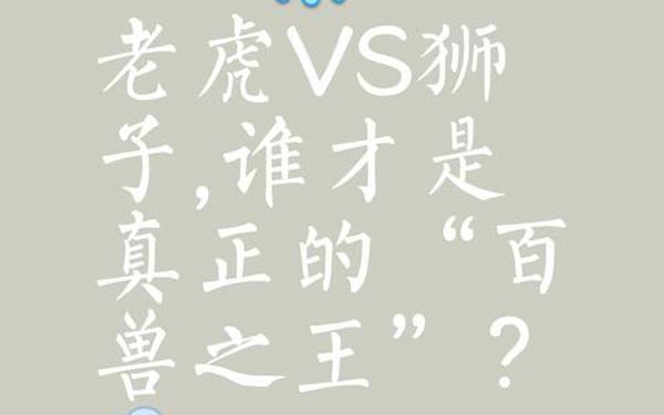 虎和谁是天生一对的顺口溜(天生一对最后谁当国王了) 虎和谁是天生一对的顺口溜(天生一对最后谁当国王了)