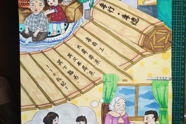 孝善文化绘画图片大全(福字墙画图片大全)