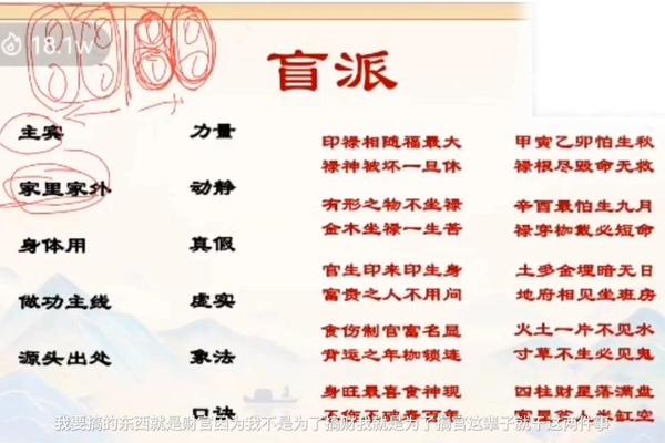 盲派八字排盘