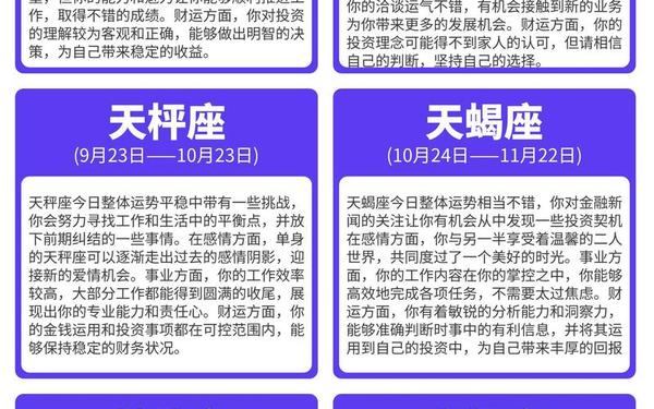 星座幸运日_星座每日运势查询