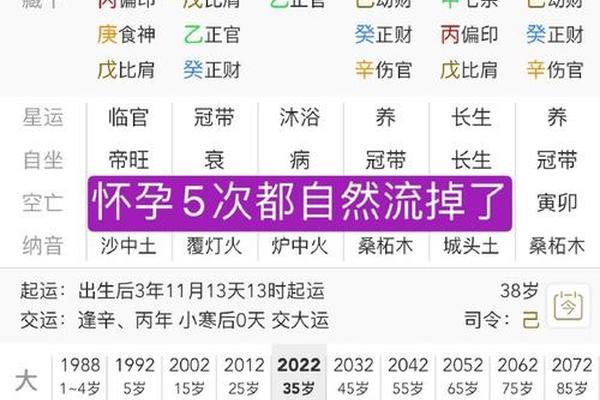 女星的八字