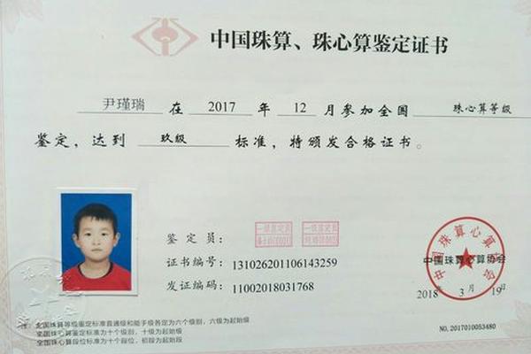 珠算文化传承中国国粹-中国珠算心算协会证书查询