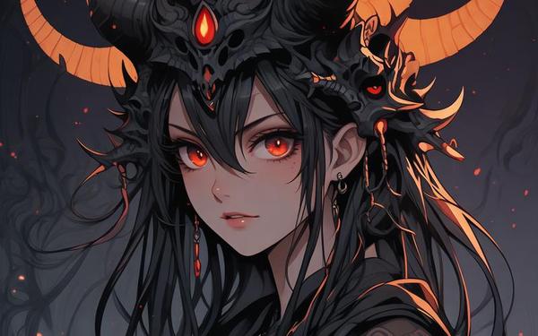 12星座图片头像女动漫,十二星座恶魔头像
