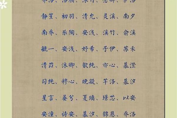 简单又好听的女生姓名