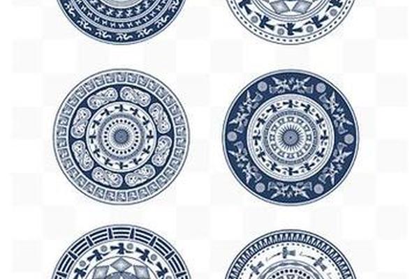 壮族文化元素图案,广西壮族花纹图案