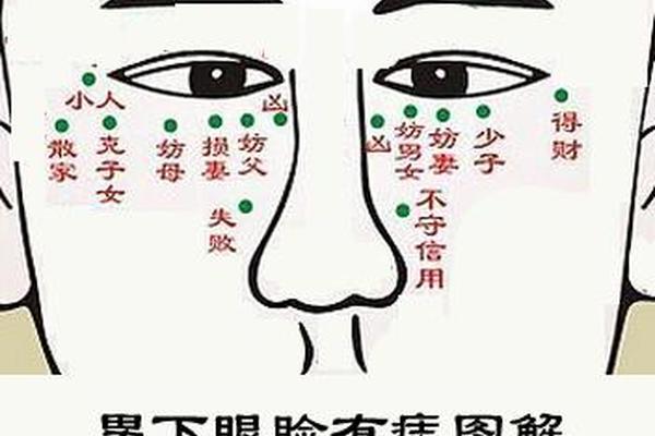 眼下肉痣相、下眼睑内有痣代表什么
