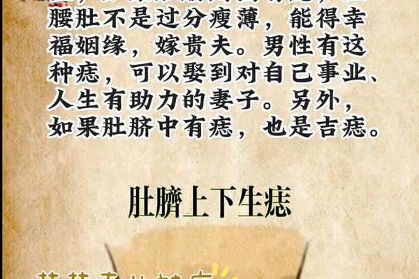 相征老易说肚脐痣-肚脐周围痣相图解