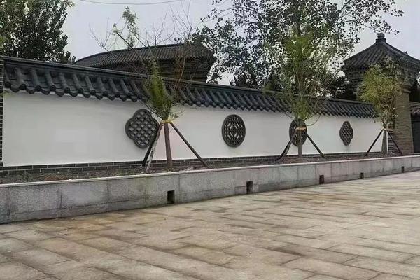 传统农耕文化墙设计,古建筑庭院院墙效果图