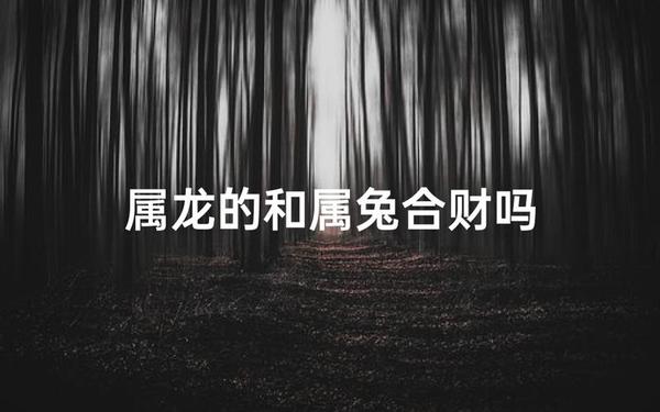属兔和属龙的做生意合财吗 属兔和属龙的做生意合财吗