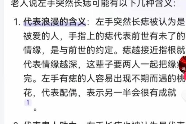 女人左手痣相最准图,左手痣相图解大全