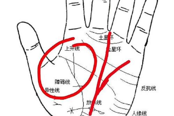 横夭痣相解析(手掌痣相图解)