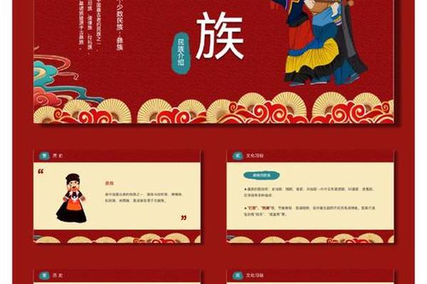 云南彝族文化介绍ppt(彝族特色ppt模板免费下载)